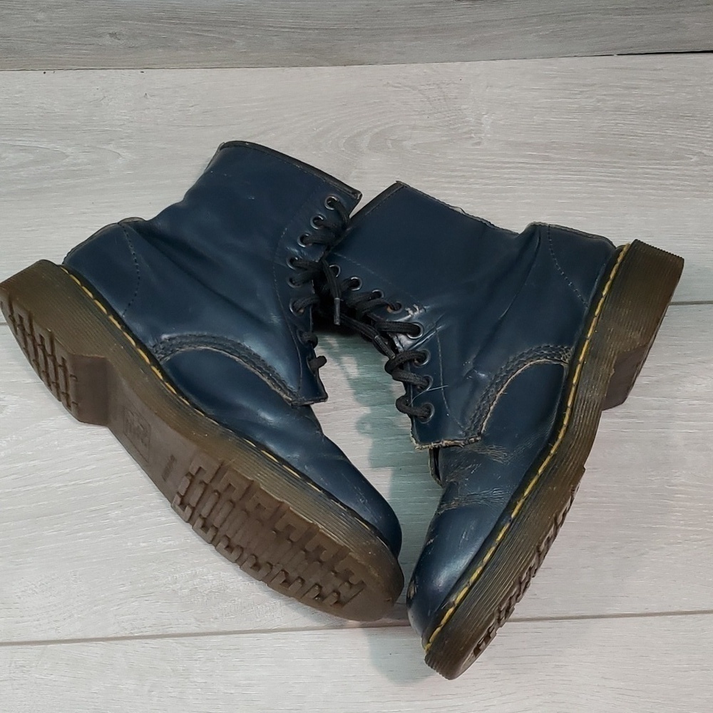 Vintage Doc Dr.Martens Womens The Original England Chunky Boots shoes UK5 US7 - Picture 7 of 14